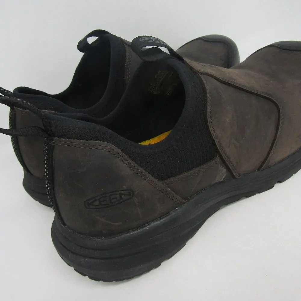 KEEN Utility Vista Energy ESD Carbon Toe Slip-On Work Shoes Men's US 11D Brown
